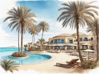 A paradise for active vacationers: Exclusive resort on the dream beach of Djerba.