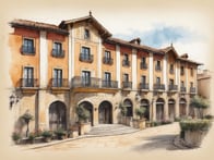 The charming NH Hotel Herencia Rioja in Logroño: A jewel on the banks of the Ebro.