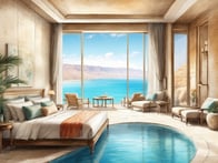 Enjoy relaxation in a luxurious atmosphere at the Dead Sea.