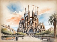 Discover the modern design and prime location near the Sagrada Familia in Barcelona.