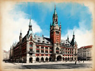An architectural masterpiece in the heart of the Hanseatic city: The magnificent landmark of Hamburg