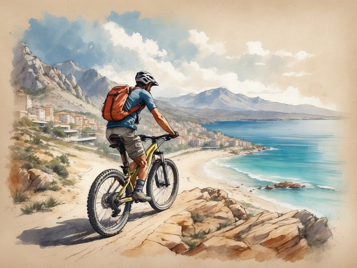 Where can you have a good mountain bike holiday by the sea?