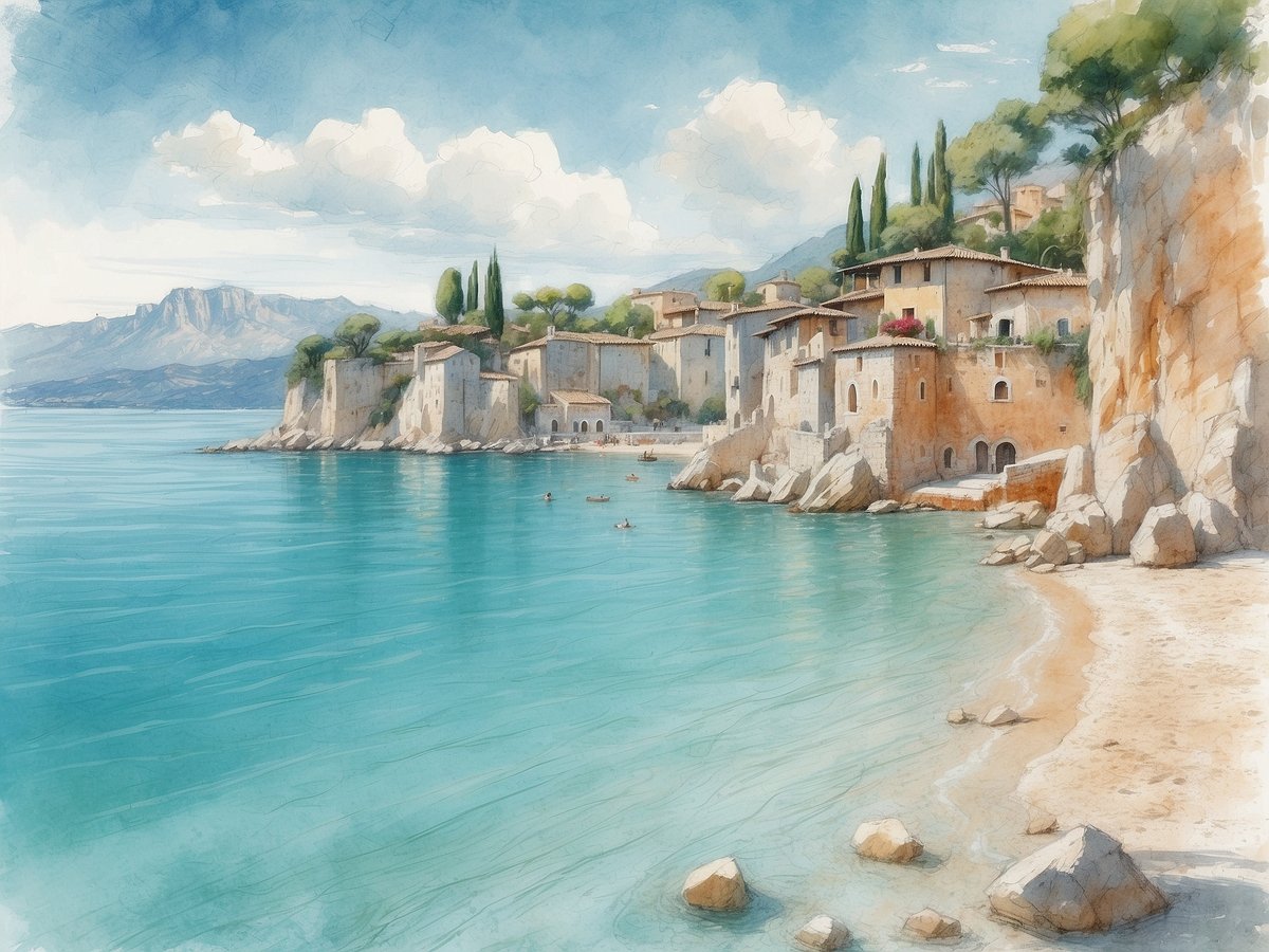 Where can you swim well at Lake Garda?