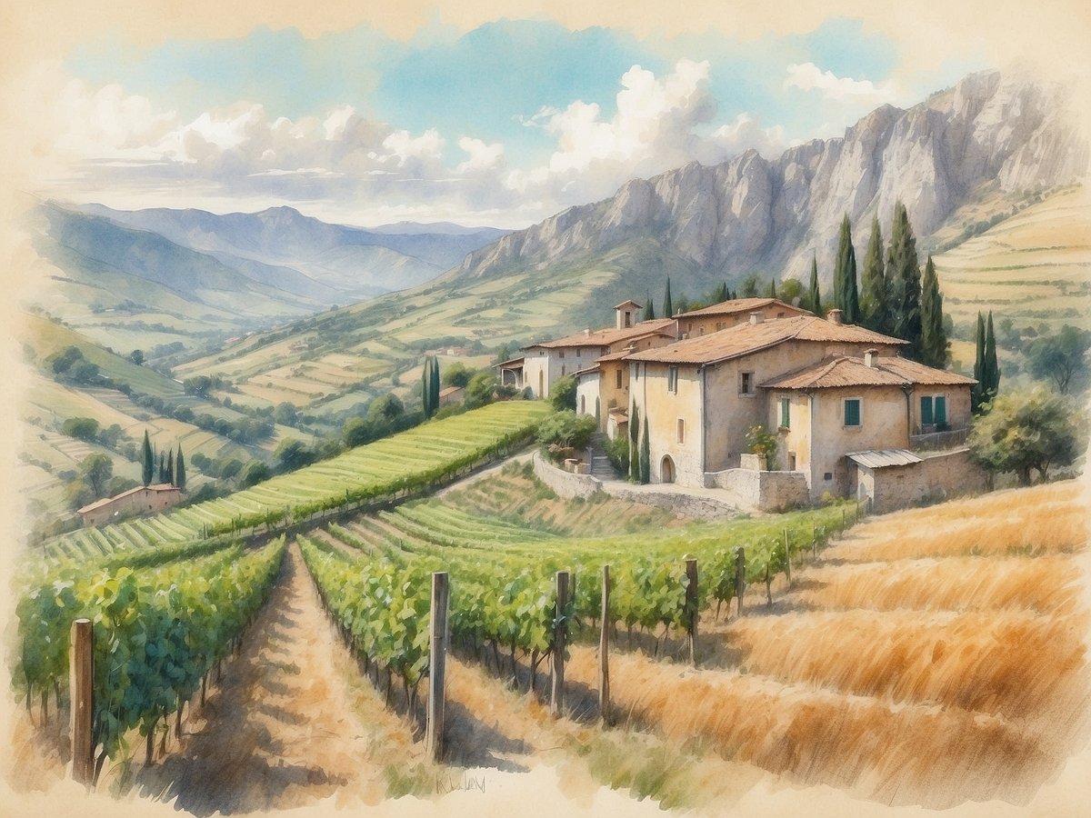Caprino Veronese on Lake Garda: Surrounded by picturesque hills and vineyards