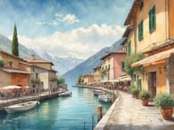 Experience the unique atmosphere of Gargnano on Lake Garda: Traditional charm in idyllic tranquility.