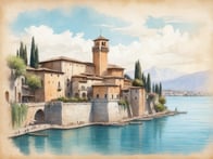 Explore the enchanting fortress town of Peschiera del Garda with its unique waterways.