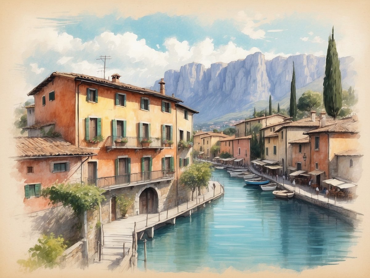 Puegnago sul Garda on Lake Garda: Known for its wine production and tranquil landscape