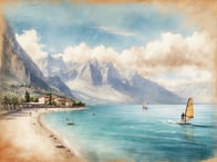 The water sports paradise Torbole-Nago on Lake Garda: An Eldorado for windsurfers and sailors.