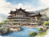 Luxury and relaxation amidst nature: Discover the idyllic Guiyang Resort in China.