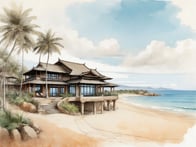 A tropical paradise on the white sandy beach of Mui Ne.