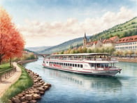 Explore the enchanting river landscapes along the Neckar.