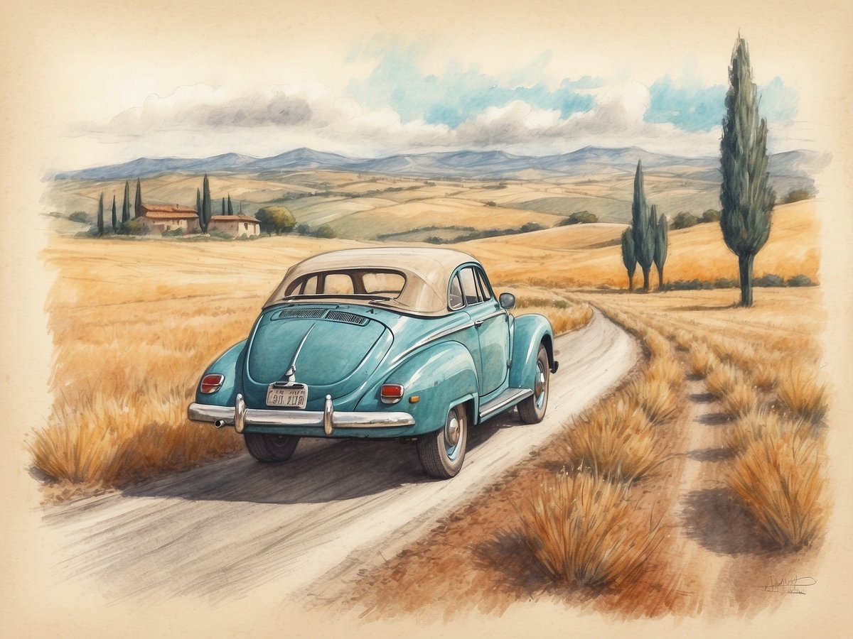 Road trip through Tuscany by car – Freedom on four wheels