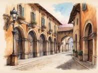 Discover the fascinating medieval arcades of Merano.