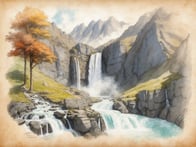 A breathtaking natural phenomenon: The Partschins Waterfall.