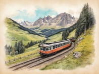 The breathtaking Höllentalbahn: A historic railway line through the picturesque landscape of the Black Forest.