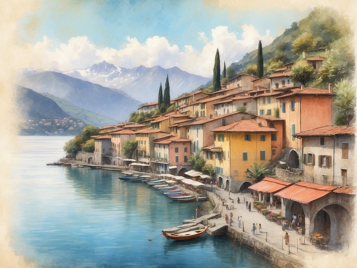 Picturesque village life in Cannero Riviera, at the heart of Lake Maggiore