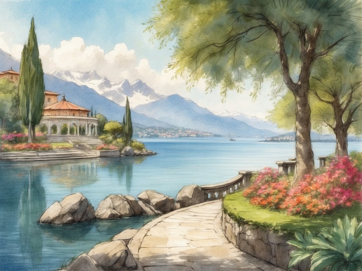 Lesa: Oasis of tranquility by the sparkling Lake Maggiore