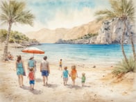 Relaxing beach vacation for the whole family: Cala Murada attracts with child-friendly beaches and crystal-clear water.