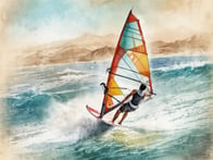 Experience the intense action and immense fun at the sea windsurfing in Fuerteventura.