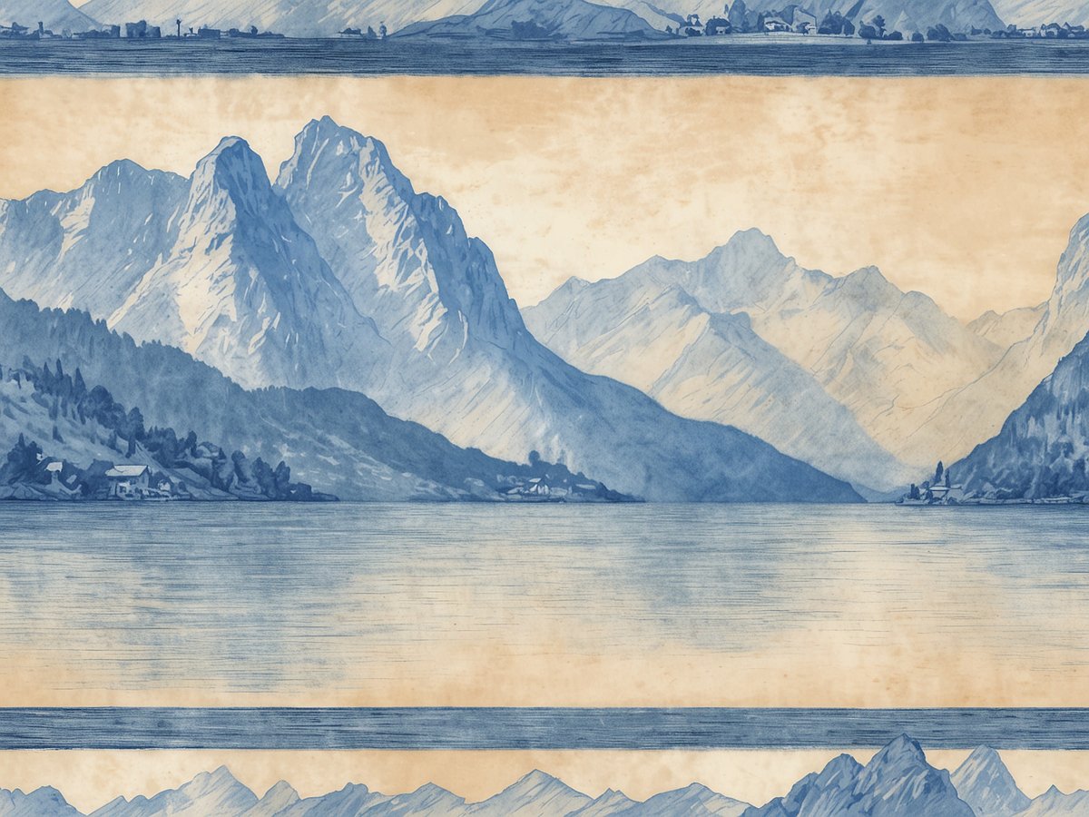 Traunsee: Deep blue and surrounded by dramatic mountain scenery