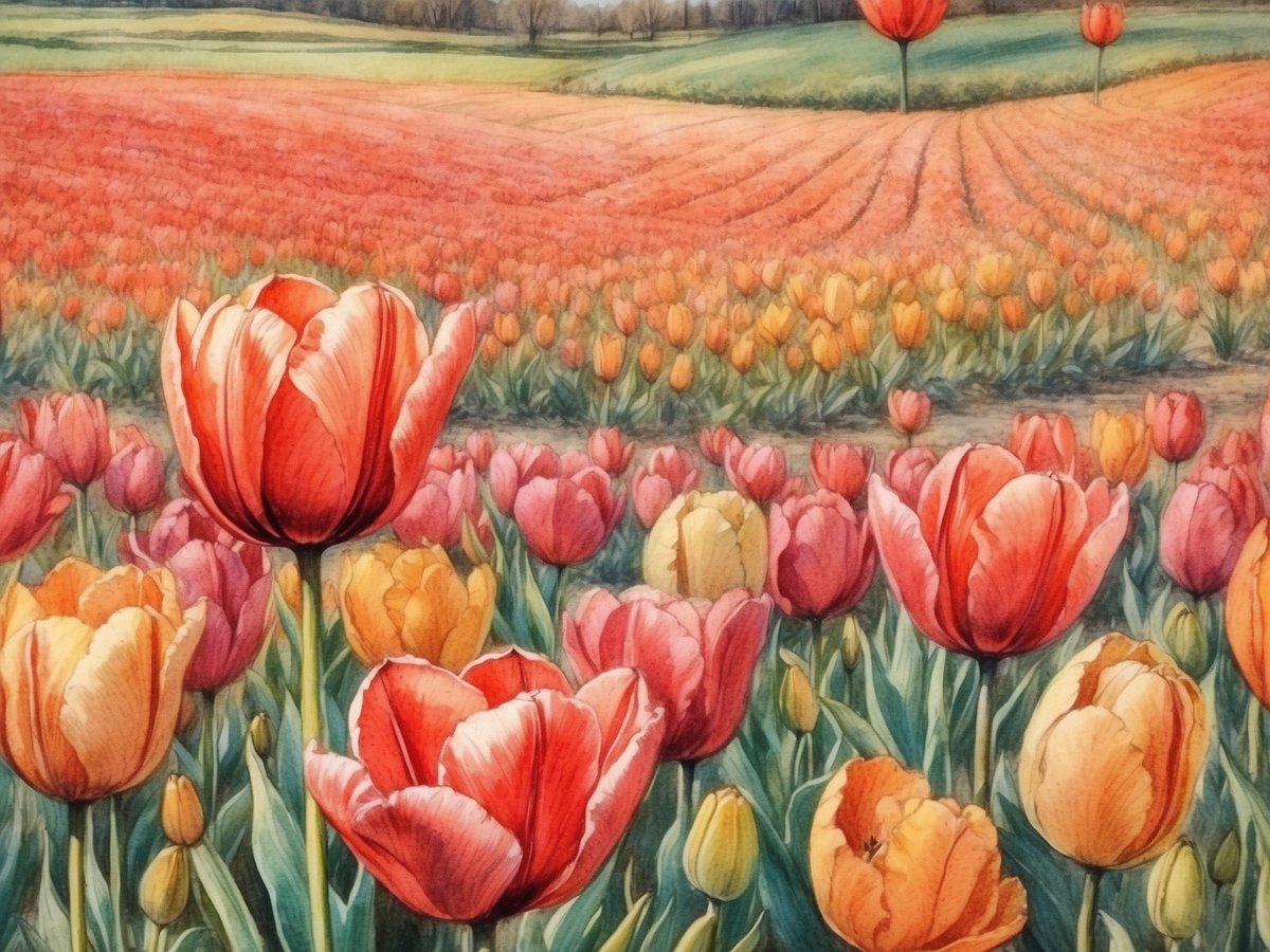 The Magic of the Dutch Tulip Fields in Spring
